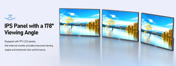 Kinhank portable monitor with 178 viewing angle