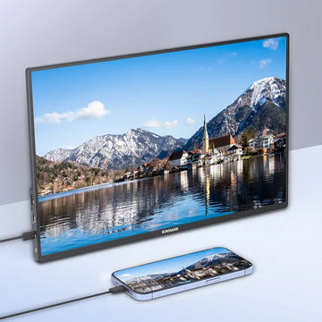 Kinhank portable monitor with two full-function Type C ports