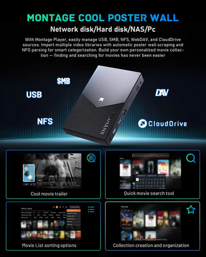KINHANK K9 – 8K UHD Media Player | Dolby Vision | Widevine L1