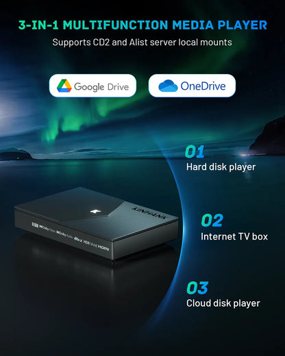 KINHANK K9 – 8K UHD Media Player | Dolby Vision | Widevine L1