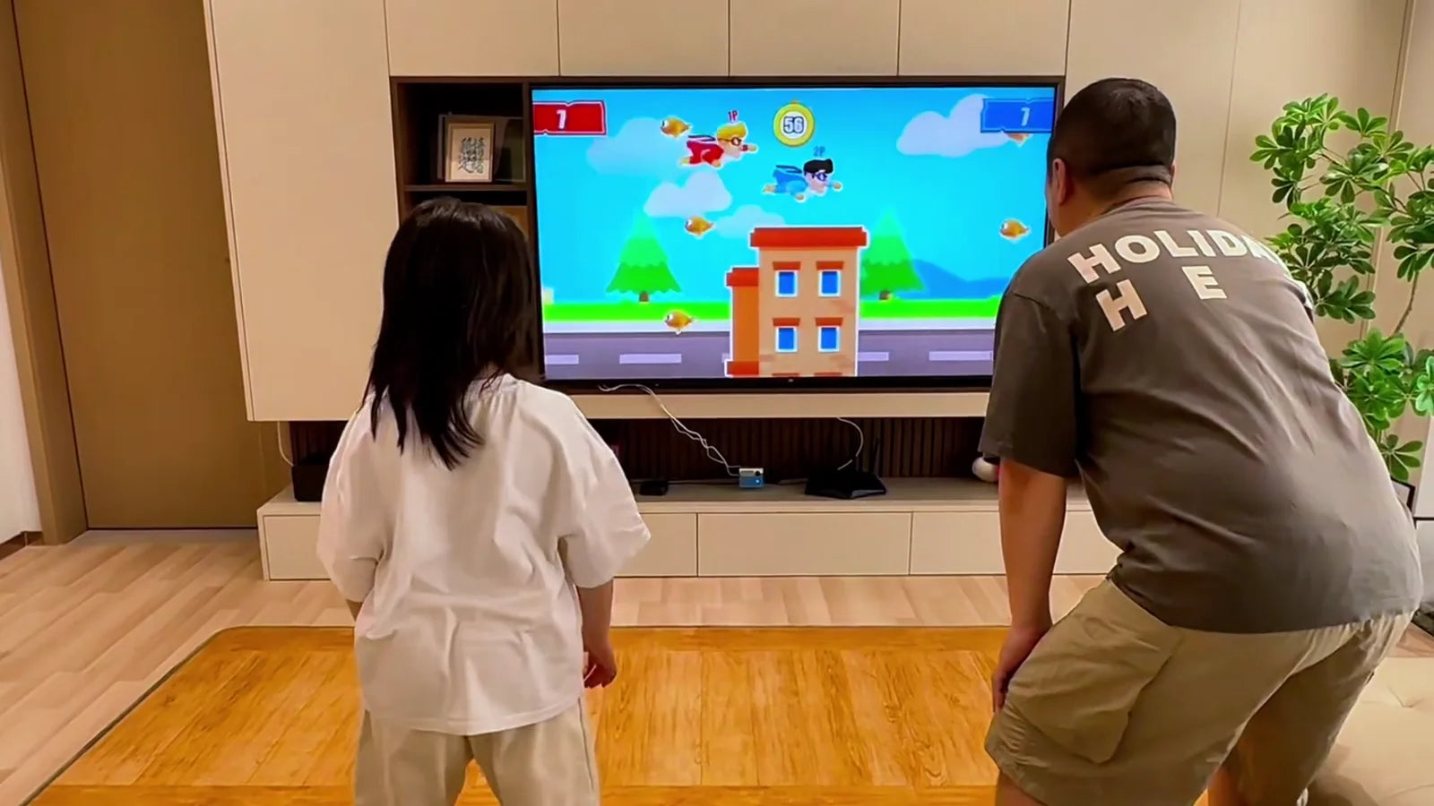 Promotional graphic for a children's game platform with cartoon characters and colorful graphics.